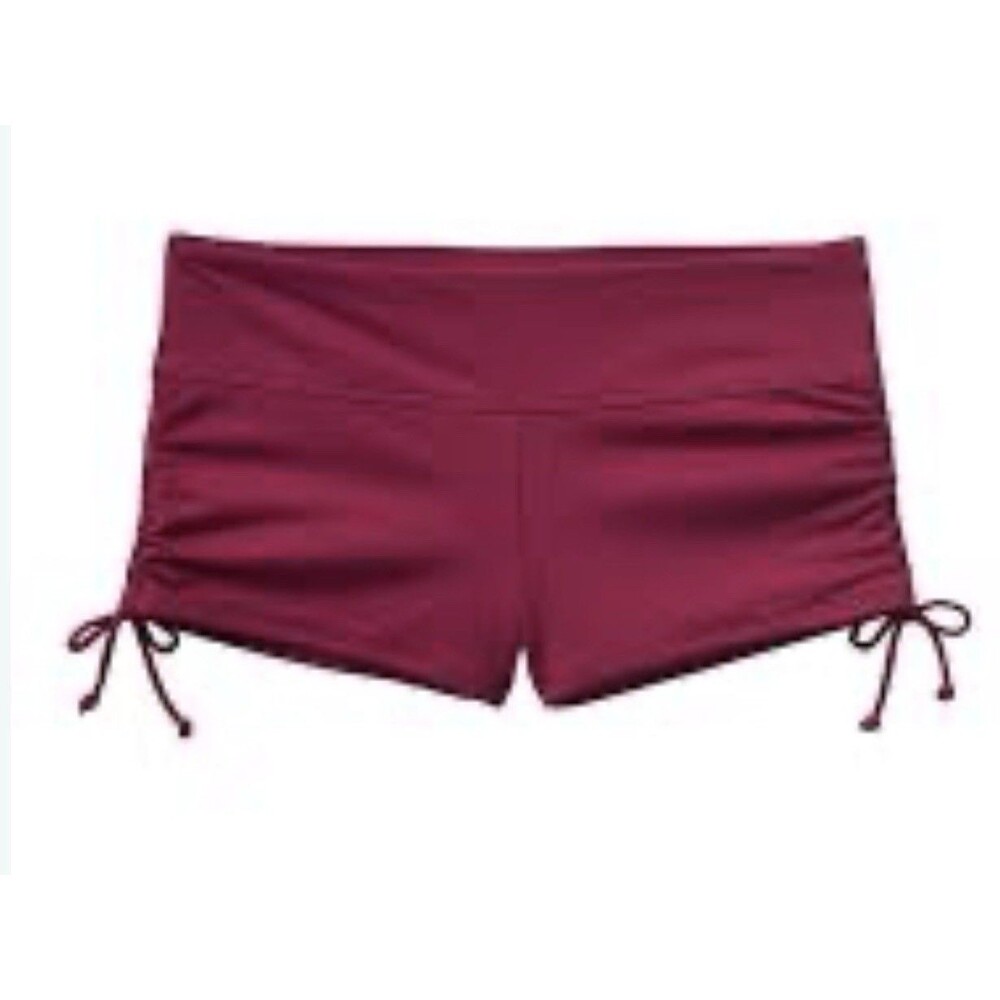 Athleta Sand Sprint Swim Shorts Scrunch Side Berry Pink  Size Medium NWT $49